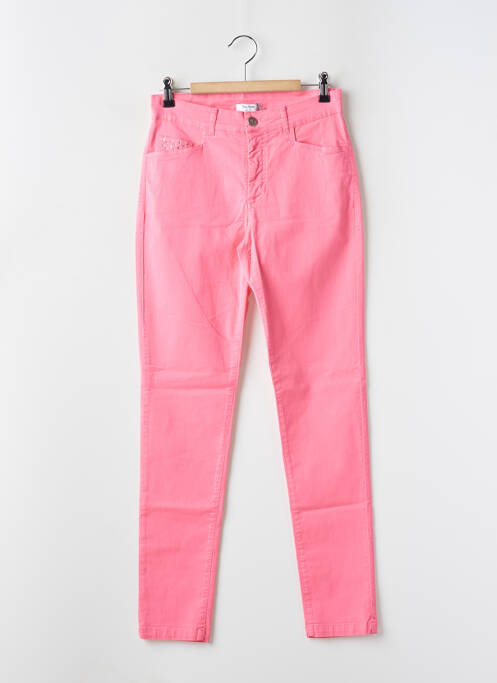 Pantalon slim rose PAUL BRIAL pour femme