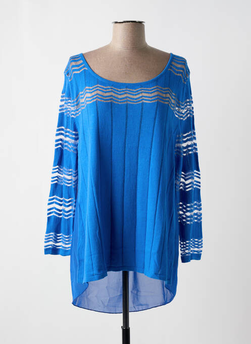Pull bleu PAUL BRIAL pour femme