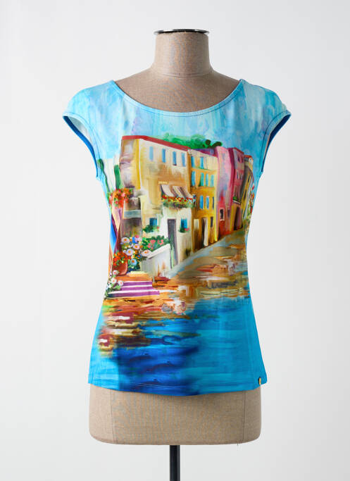 T-shirt bleu PAUL BRIAL pour femme