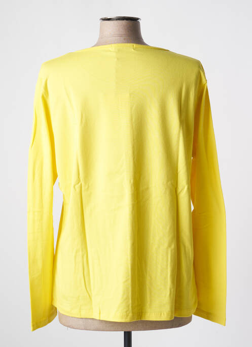 Gilet manches longues jaune PAUL BRIAL pour femme