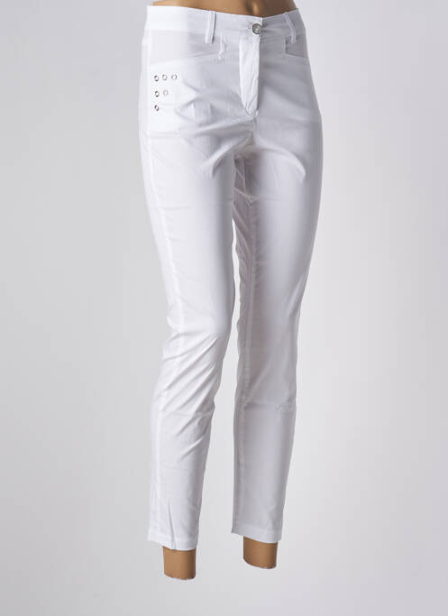 Pantalon slim blanc MALOKA pour femme