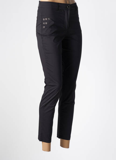 Pantalon slim noir MALOKA pour femme