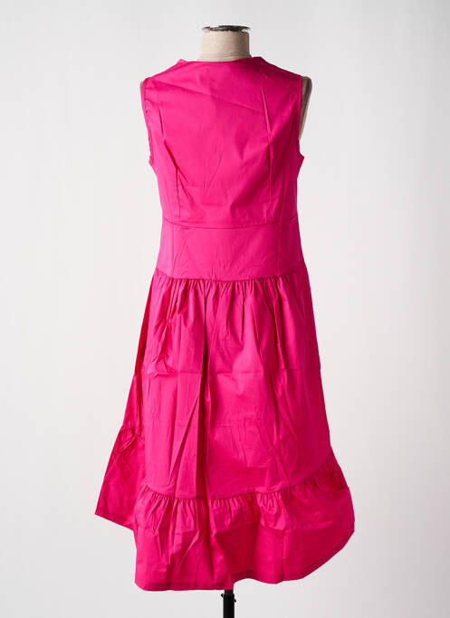 Robe mi-longue rose MALOKA pour femme