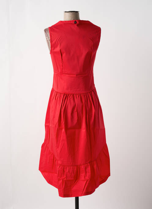 Robe mi-longue rouge MALOKA femme