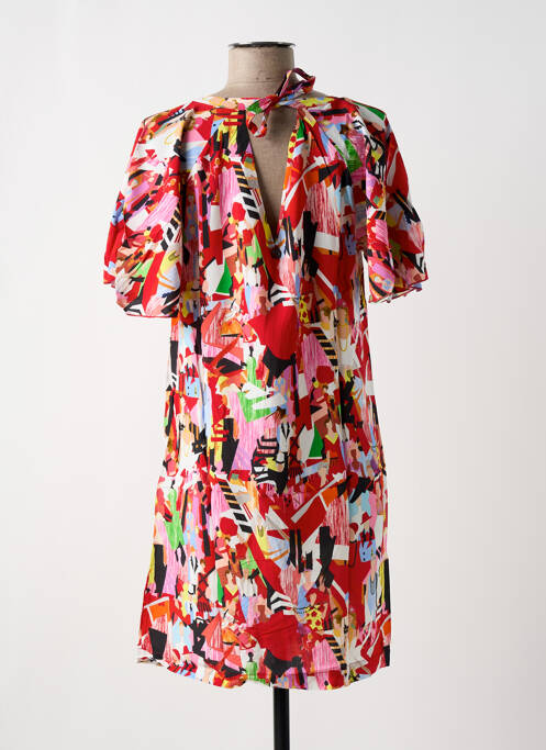 Robe courte rouge MALOKA pour femme