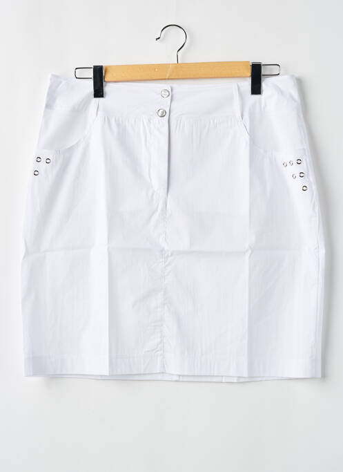 Jupe courte blanc MALOKA pour femme