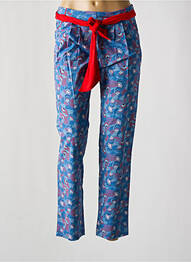 Pantacourt bleu PAUL BRIAL femme