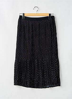 Jupe mi-longue noir PAUL BRIAL femme