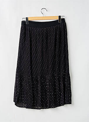 Jupe mi-longue noir PAUL BRIAL femme