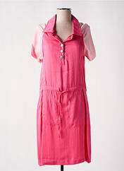 Robe mi-longue rose PAUL BRIAL pour femme seconde vue
