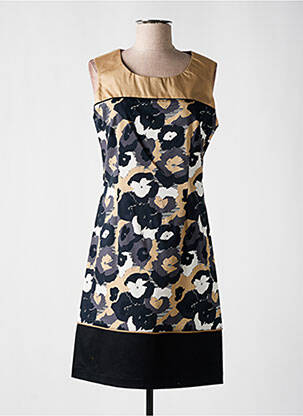 Robe mi-longue beige PAUL BRIAL femme