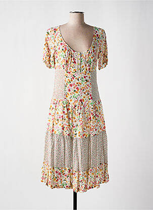 Robe mi-longue vert PAUL BRIAL femme