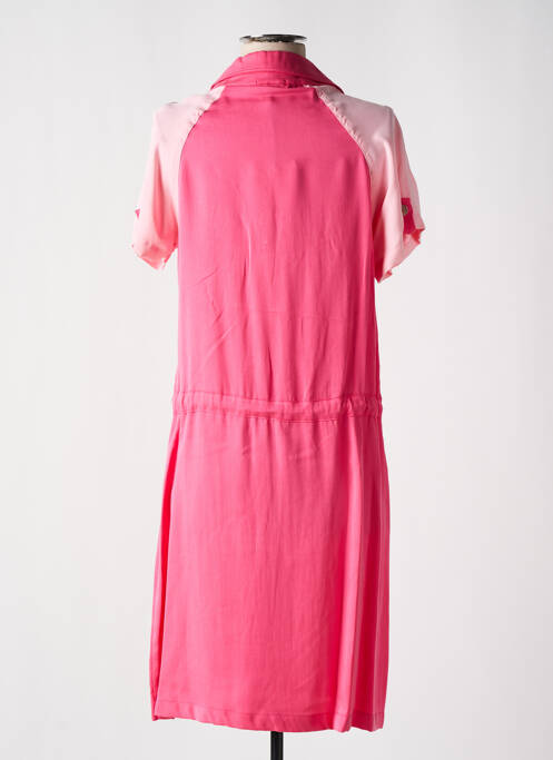 Robe mi-longue rose PAUL BRIAL pour femme