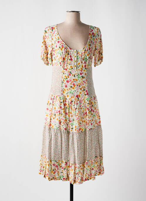 Robe mi-longue vert PAUL BRIAL pour femme
