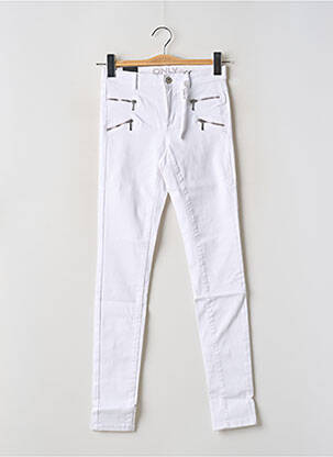 Pantalon slim blanc ONLY femme