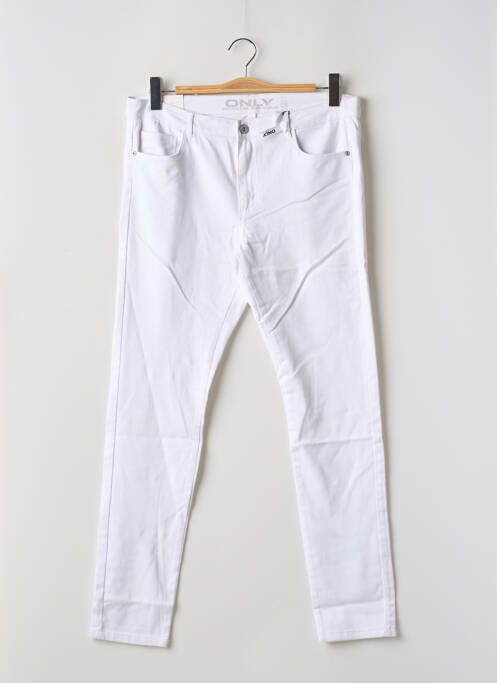 Pantalon slim blanc ONLY pour femme