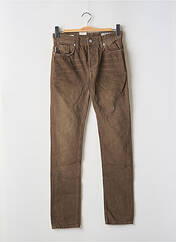 Jeans coupe slim marron JACK & JONES pour homme seconde vue