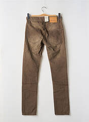 Jeans coupe slim marron JACK & JONES pour homme seconde vue
