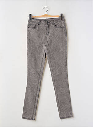 Pantalon slim gris PIECES femme