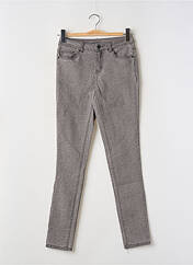 Pantalon slim gris PIECES pour femme seconde vue