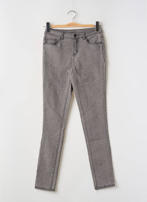 Pantalon slim gris PIECES pour femme