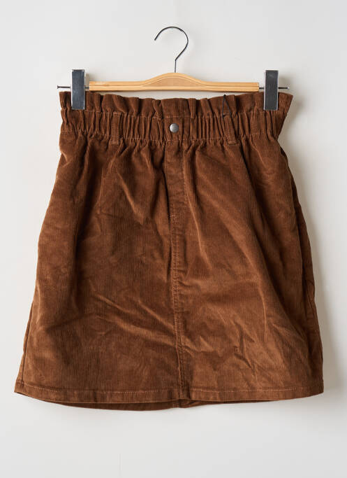 Jupe courte marron NOISY MAY pour femme