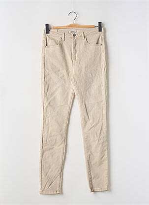 Jeans coupe slim beige TOXIK3 femme