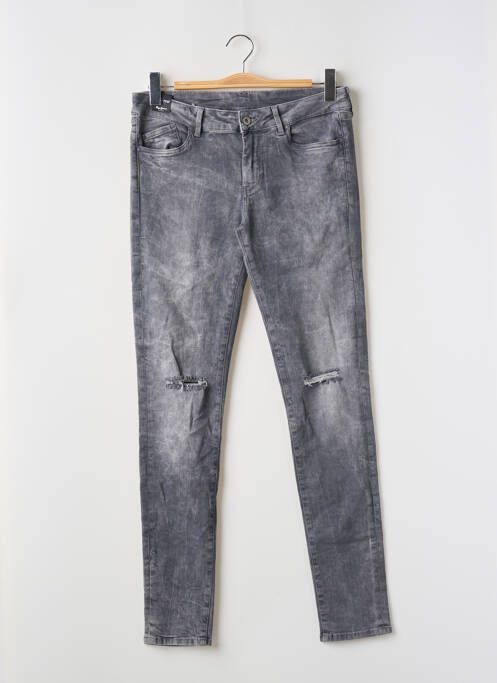 Jeans skinny gris PEPE pour femme