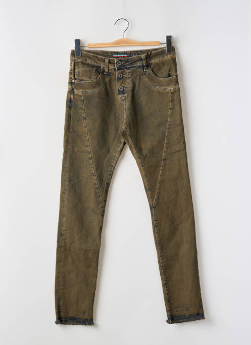 Jeans skinny vert PLEASE pour femme
