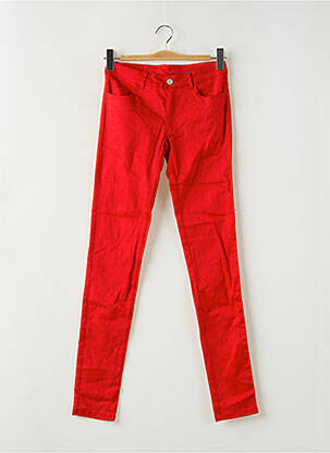 Jeans coupe slim rouge FLAIR femme