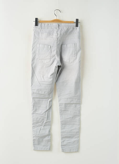Pantalon slim gris CULT COUPLE pour femme