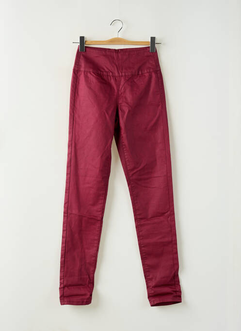 Pantalon slim rouge PIECES pour femme