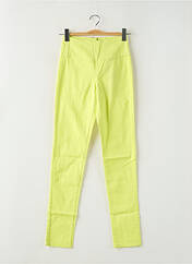 Pantalon slim jaune PIECES pour femme seconde vue