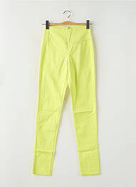Pantalon slim jaune PIECES femme