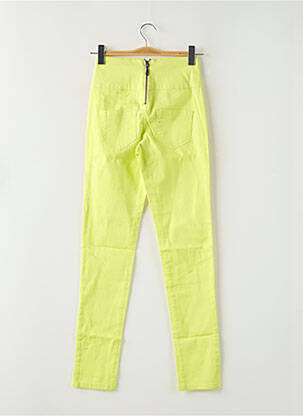 Pantalon slim jaune PIECES femme