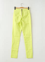 Pantalon slim jaune PIECES pour femme seconde vue