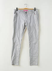 Pantalon slim gris AB STUDIO pour femme seconde vue