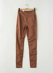Pantalon slim marron PIECES pour femme seconde vue