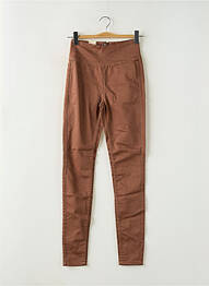 Pantalon slim marron PIECES femme