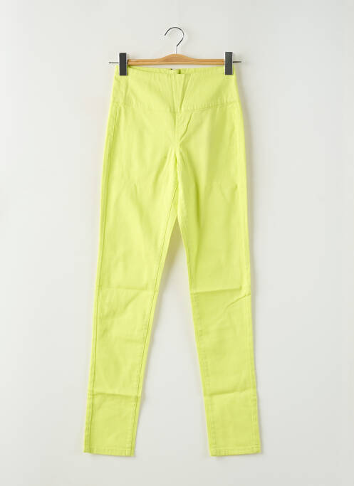 Pantalon slim jaune PIECES pour femme