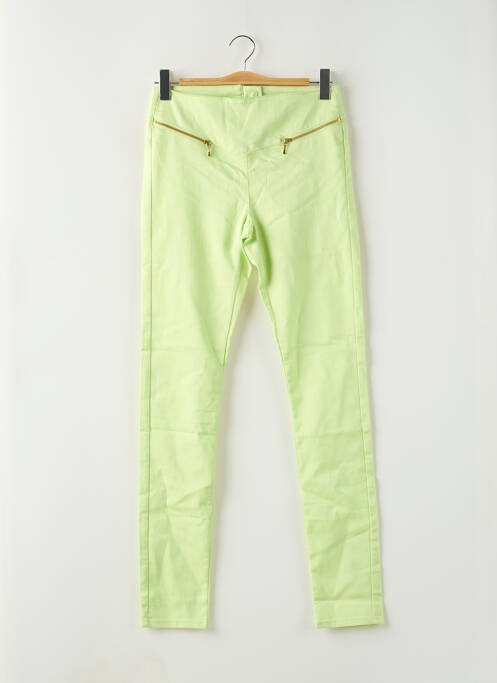Pantalon slim vert VERO MODA pour femme