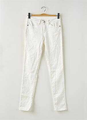 Pantalon slim blanc AB STUDIO femme