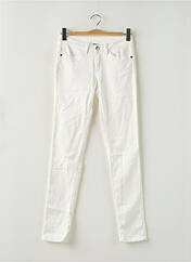 Pantalon slim blanc AB STUDIO pour femme seconde vue