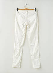 Pantalon slim blanc AB STUDIO pour femme seconde vue