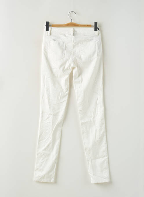 Pantalon slim blanc AB STUDIO pour femme