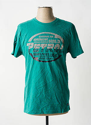 T-shirt vert PETROL INDUSTRIES pour homme