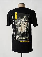 T-shirt noir JACK & JONES pour homme seconde vue