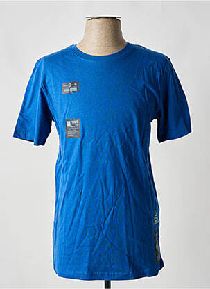 T-shirt bleu JACK & JONES pour homme