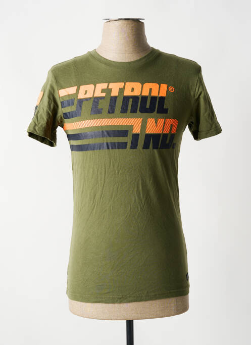 T-shirt vert PETROL INDUSTRIES pour homme