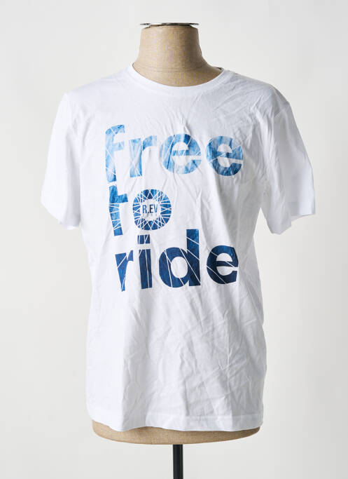 T-shirt blanc R.EV 1703 BY REMCO EVENPOEL  pour homme